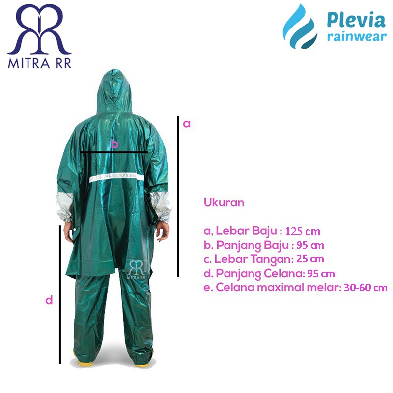 Jas Hujan Poncho Lengan Celana Plevia Nautilus 734 – Ponco Motor Unisex