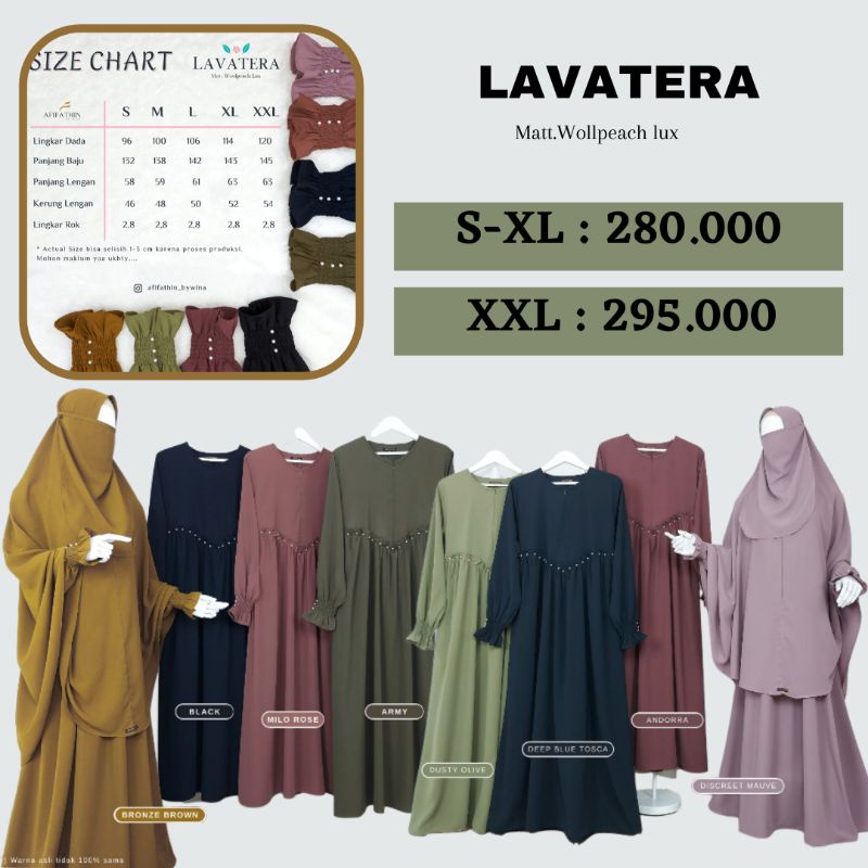 Gamis set Lavantera afifathin