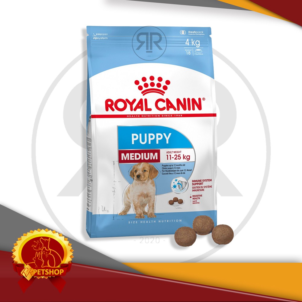 Makanan Anjing Royal Canin Medium Puppy 4 kg Dog Food RC Junior 4kg