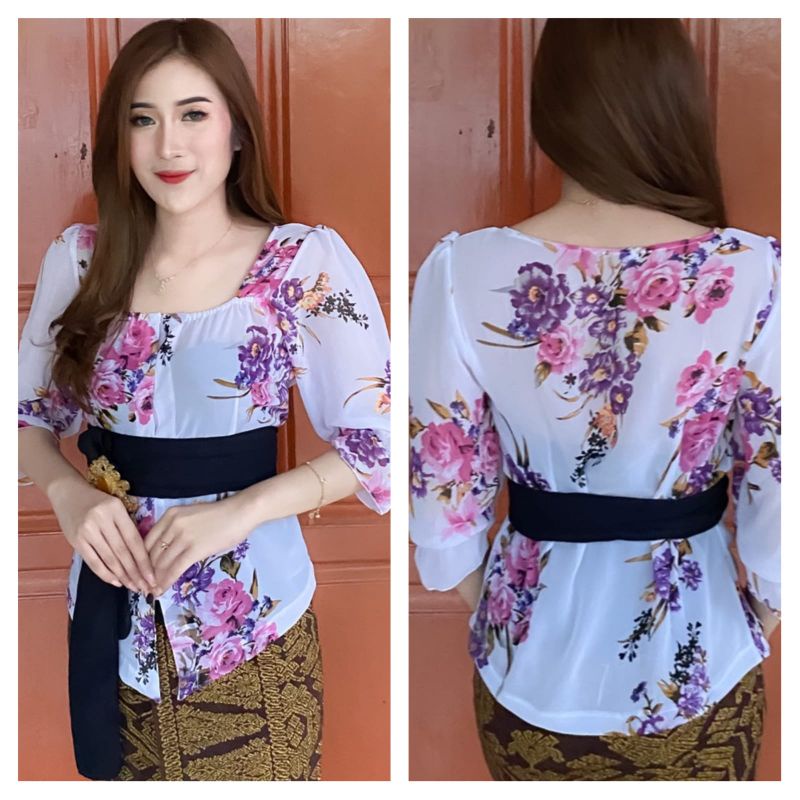 Terbaru Kebaya sifon Sabrina lengan kerut