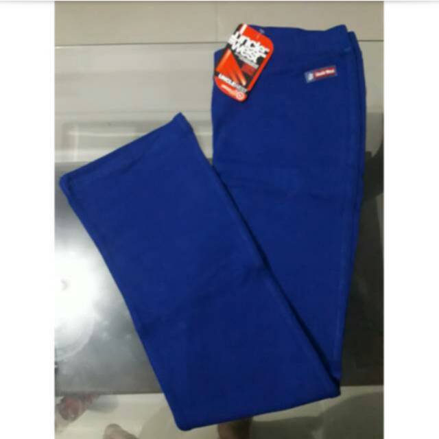 Celana senam unclewest biru elektrik