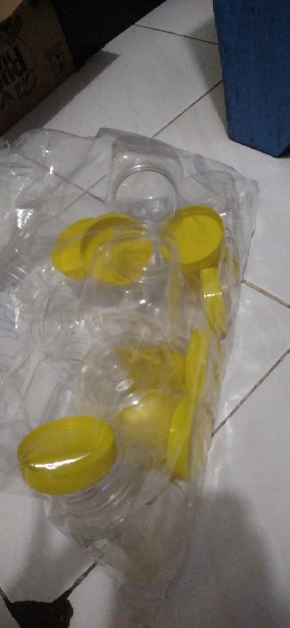 Toples Kotak Plastik 200ml - Jar Bumbu