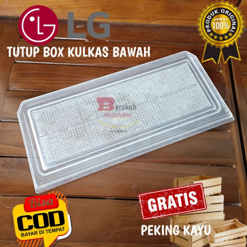 RAK TUTUP BOX SAYUR DAN BUAH KULKAS LG ORIGINAL BEKAS