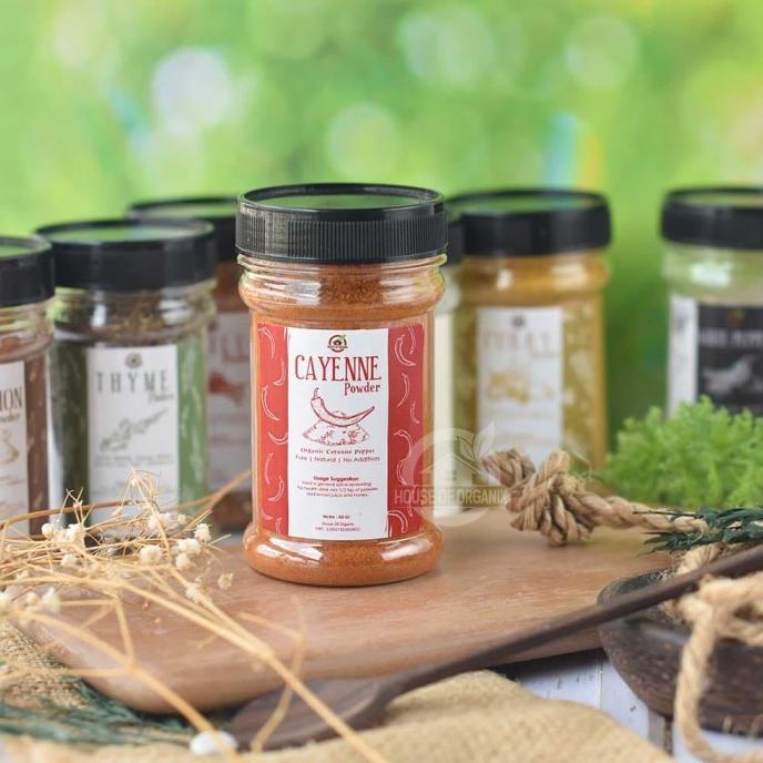 

Harap Baca Deskripsi Sebelum Order Natural Cayenne Pepper Powder ( Bubuk Cabai ) 60 Gr