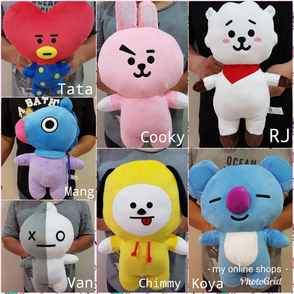  BONEKA  BT21 Cushion BTS  Unofficial Koya Cooky Tata 