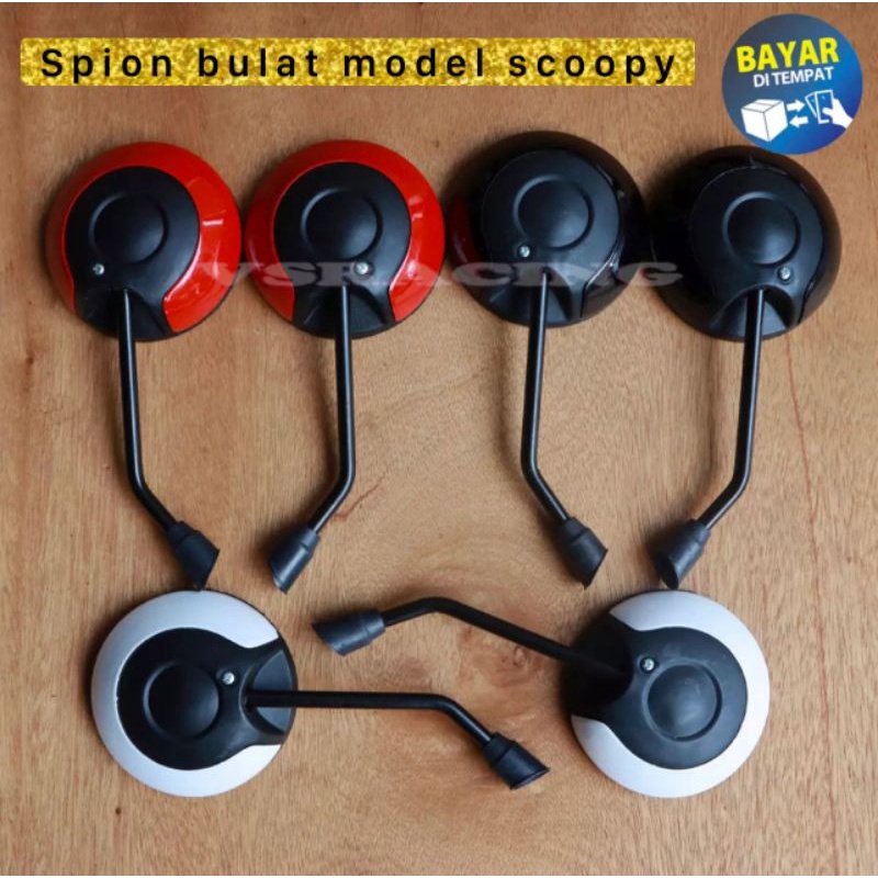 Spion Bulat Warna Model Scoopy