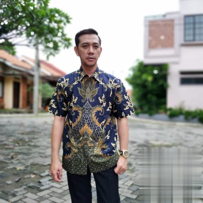 Batik Hem Pria Danar Hadi Original Solo Tangan Pendek Lengan Pendek ok
