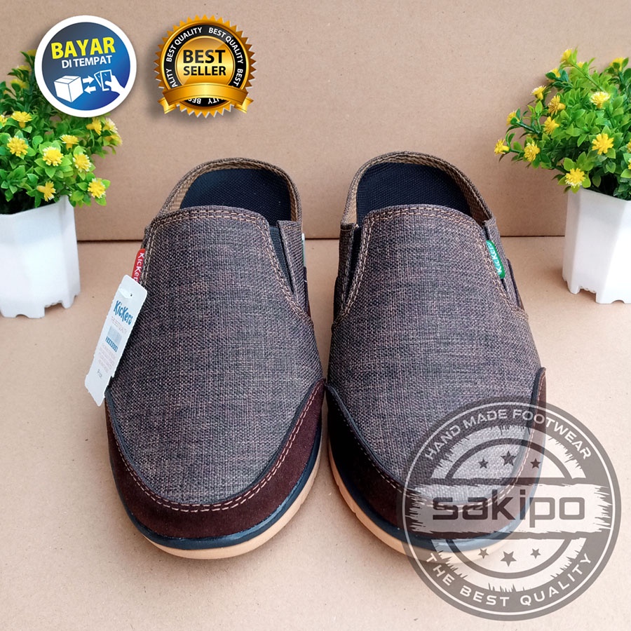 PROMO KEMERDEKAA !! SLOP KASUAL PRIA DEWASA SLIP ON 102 MURAH BERKUWALITAS SOL KARET TRENDI NYAMAN DIPAKAI / SEPATU SANTAI PRIA DEWASA / SEPATU KERJA LAPANGAN SOL KARET / SEPATU KERJA KANTORAN 2 WARNA / SAKIPO