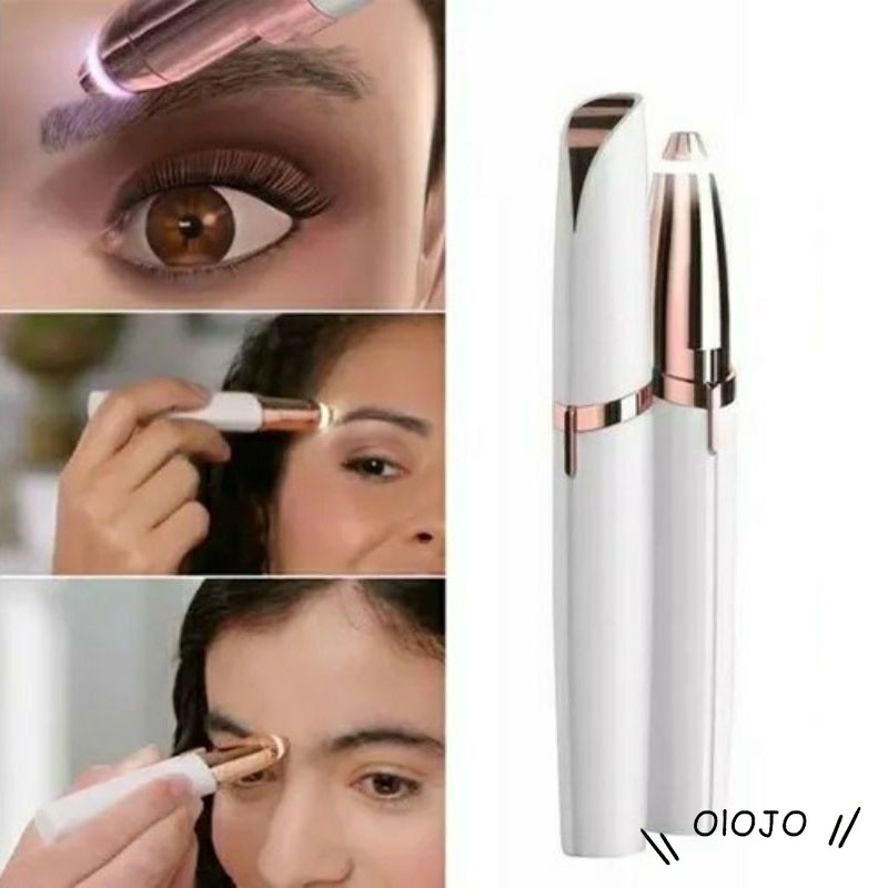 【COD】Alat Cukuran Pencukur Alis Elektrik Tanpa Rasa Sakit Eyebrow Hair Trimmer Bulu Muka Tanpa Painless Electric