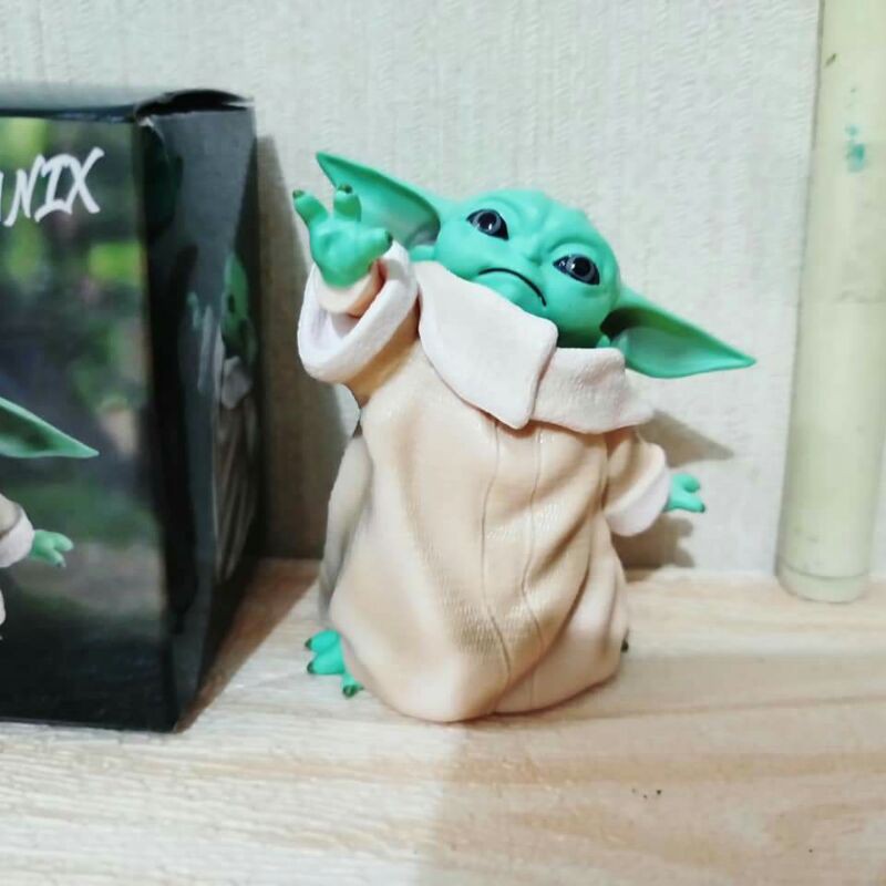 mainan figure yodamini statue baby yoda