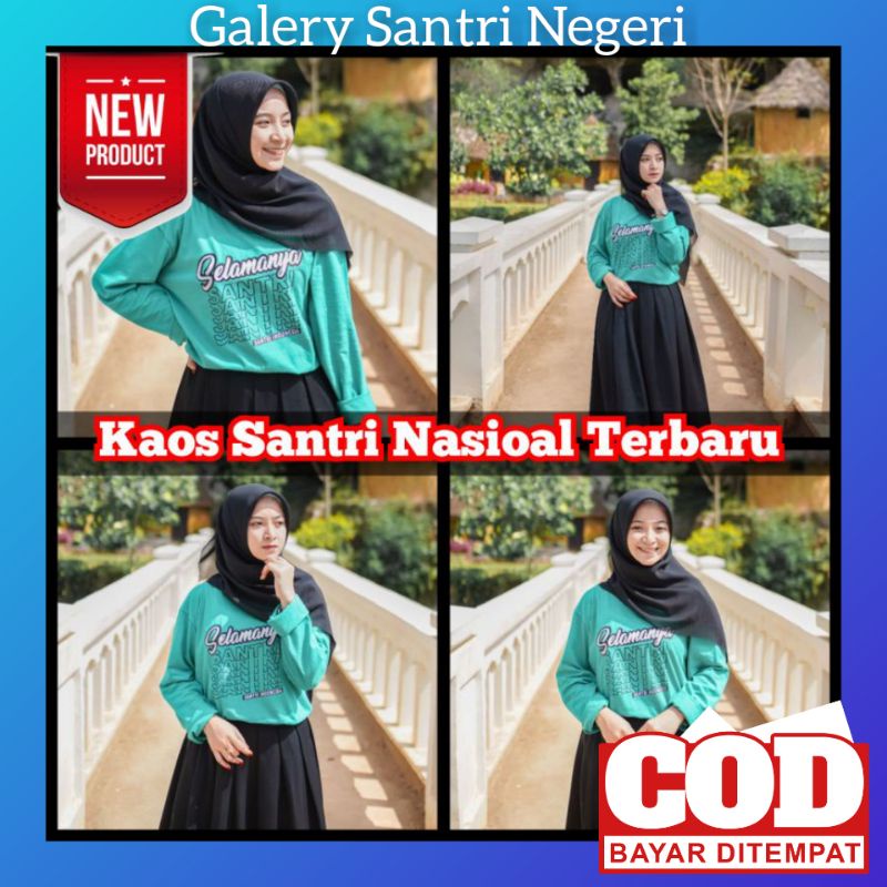 Jual Kaos Santri Lengan Panjang Salafi Salafy Santri Indonesia Nasional ...