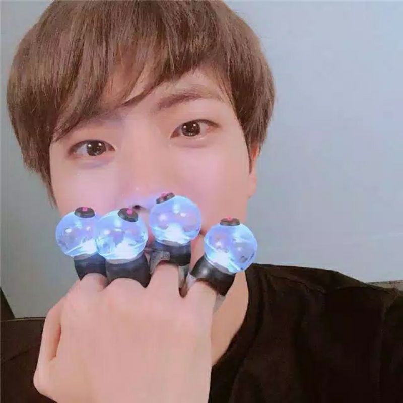 Light Finger Ring Cincin Glow / Nyala Kpop Bangtan Boys - BTS Mini Army Bomb