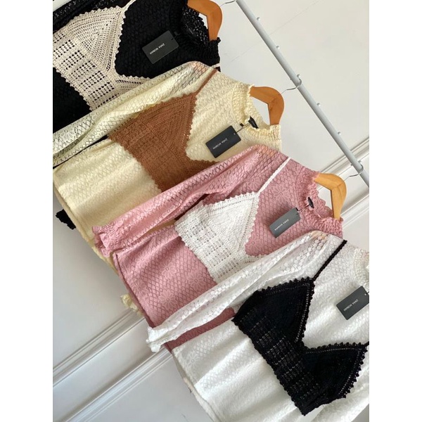 FW B987 Atasan Vest import | Atasan Rompi Rajut Import Premium