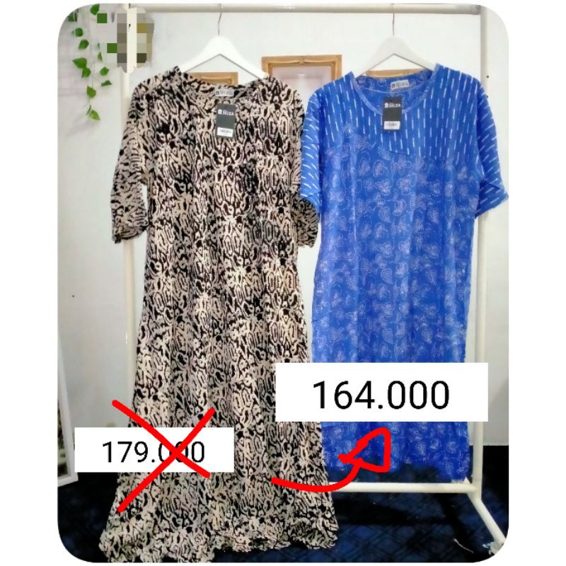 Paket Bundle paket hemat Daster Klok CP Setelan Celana Sekdress Longdress Wiru Batik Huza