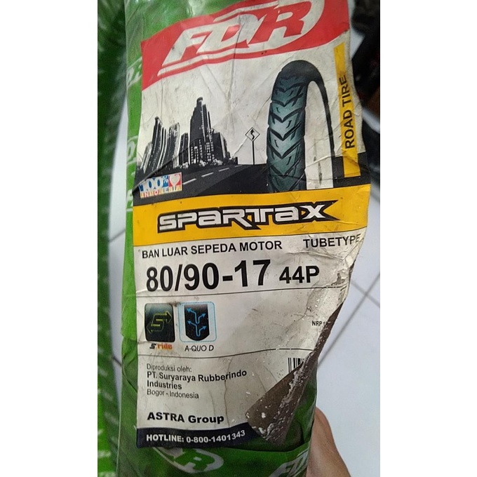 OBRAL STOCK LAMA Ban Motor FDR Spartax 80/90-17 Ban Luar Tube Type akm6666 Juara