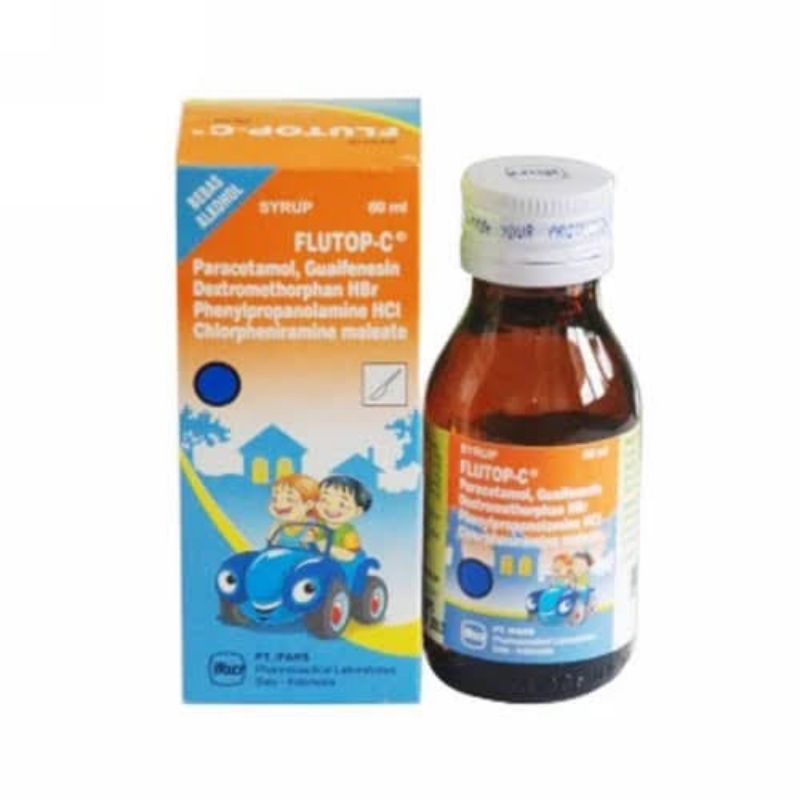 flutrop-C flutrop C syrup syr obat batuk pilek 60ml 60 ml sirup / botol