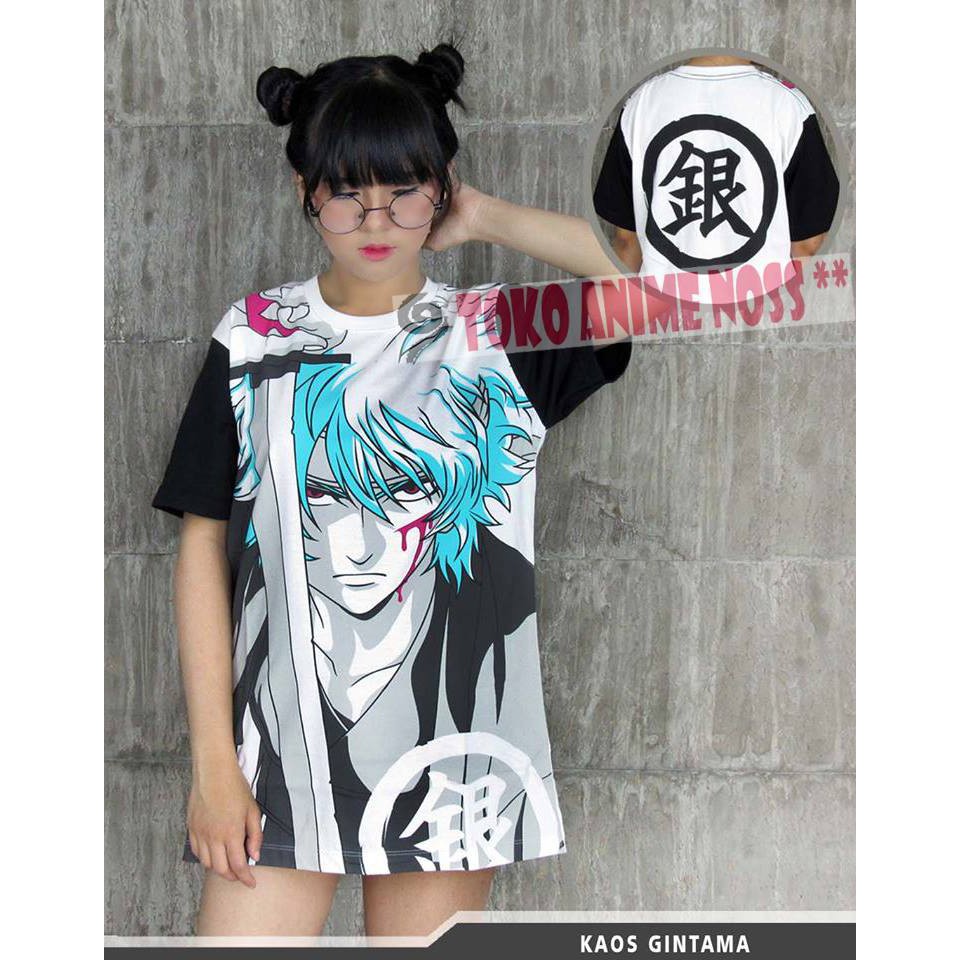 kaos Gintama Gintoki Fullprint