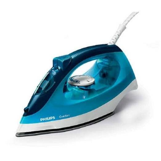 Setrika Uap Philips GC1436 Biru dengan Teknologi Uap dan Fungsi Anti-Karat