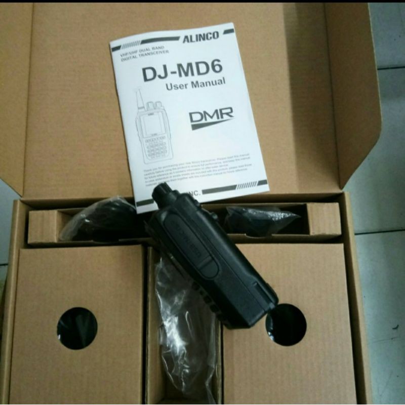 HT ALINCO DJ-MD6 DUALBAND V UHF 340-400 ORI GARANSI HT DMR DIGITAL DJMD6