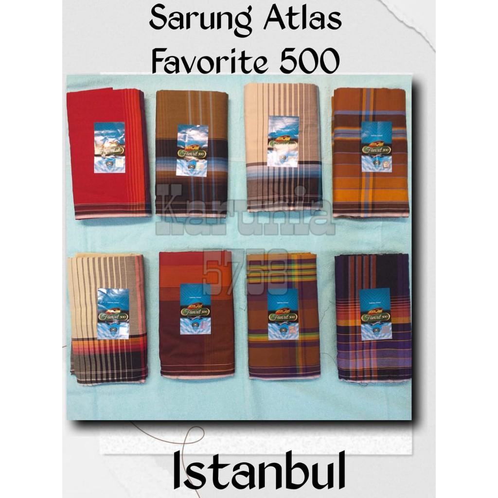 Sarung Atlas Favorit 500 bahan halus da lembut,ukuran dewasa(PARTAI GROSIR MURAH/ECER MURAH)