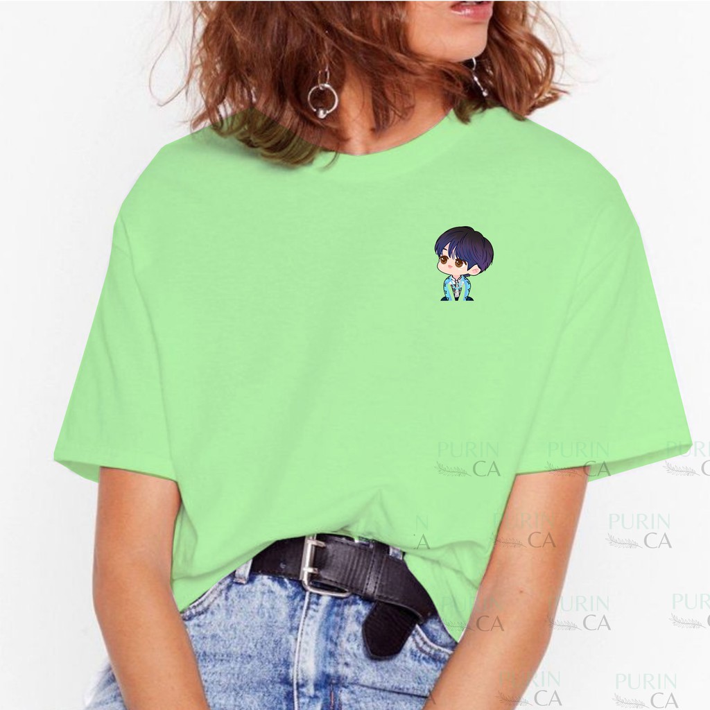 Baju Kaos Wanita NCT 127 Haechan Cute Cartoon