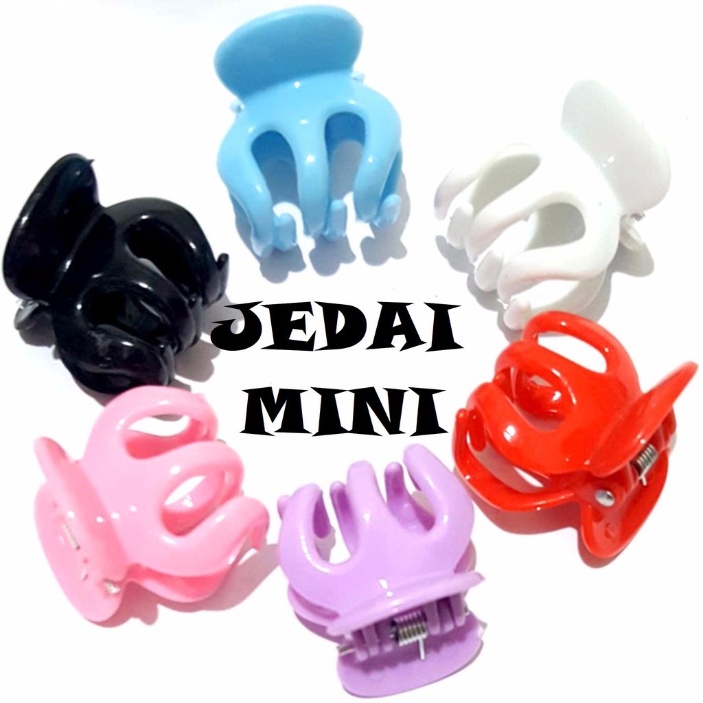 Jedai Mini Poni 2cm / Jepit Rambut / Jepitan Poni Rambut Mini