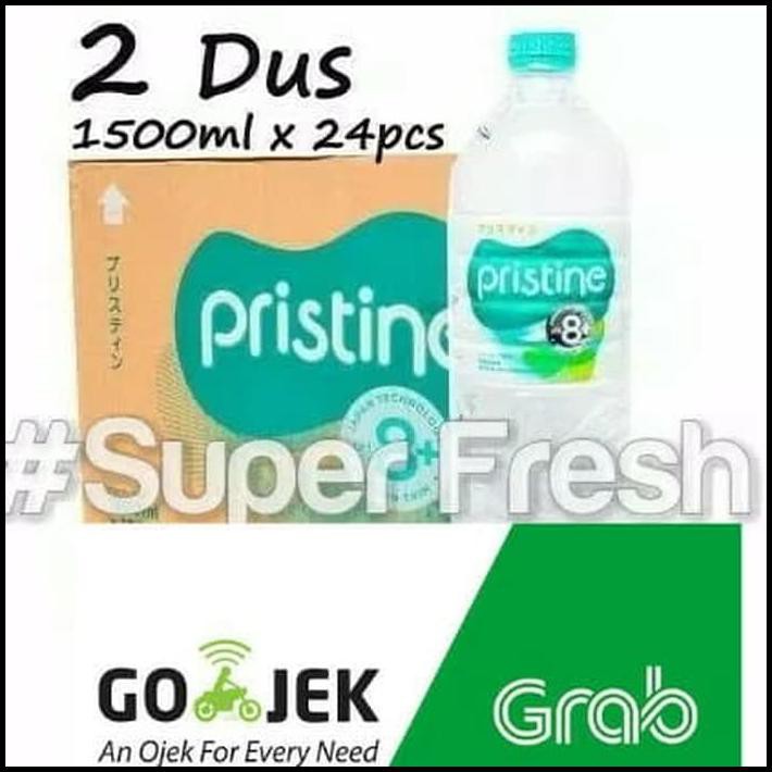 

New Arrival Pristine Water 1500Ml X 24 Botol+Air Minum Pristine+Air Alkali (2 Dus)