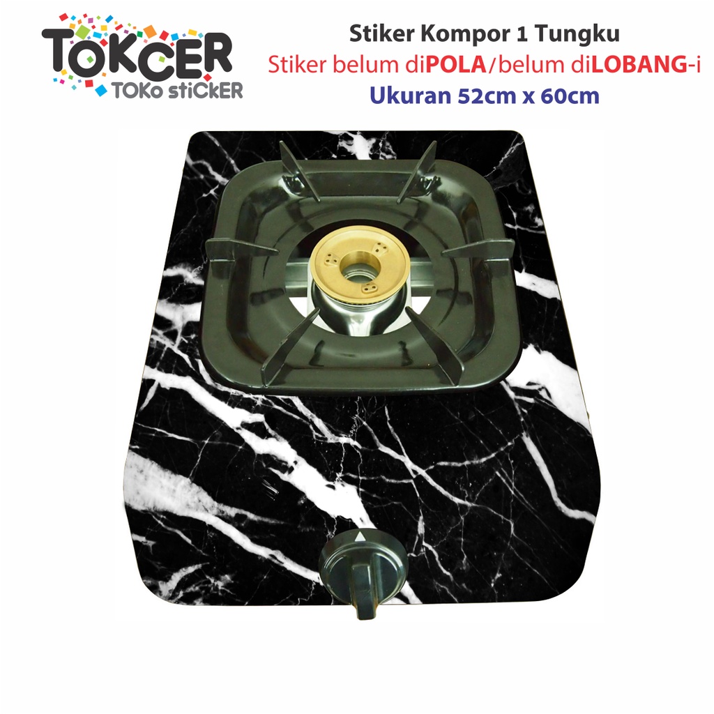 Stiker Kulkas/stiker Kompor/stiker Magicom/stiker AC Motif MARMER HITAM