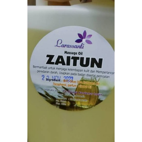 MASSAGE OIL ZAITUN/MINYAK URUT Resmi BPOM