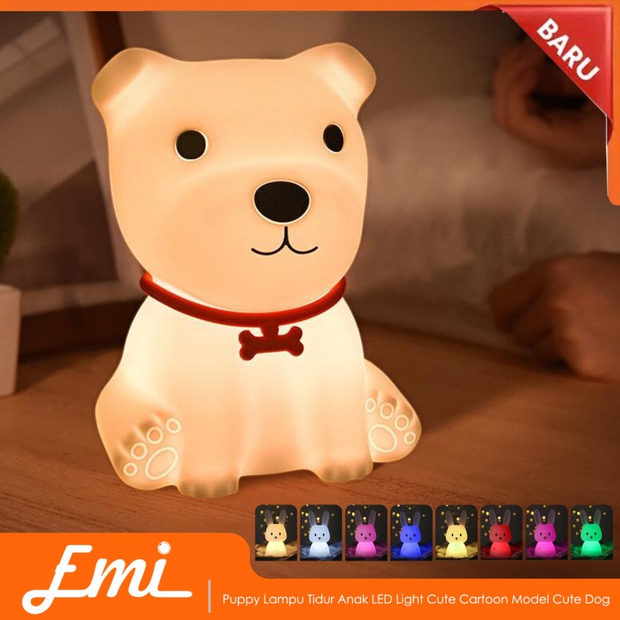 Lampu LED Cute Animal Hewan Soft Touch Sensor 3W Warm White Lamp