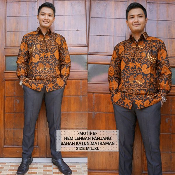 BATIK COWOK LENGAN PANJANG