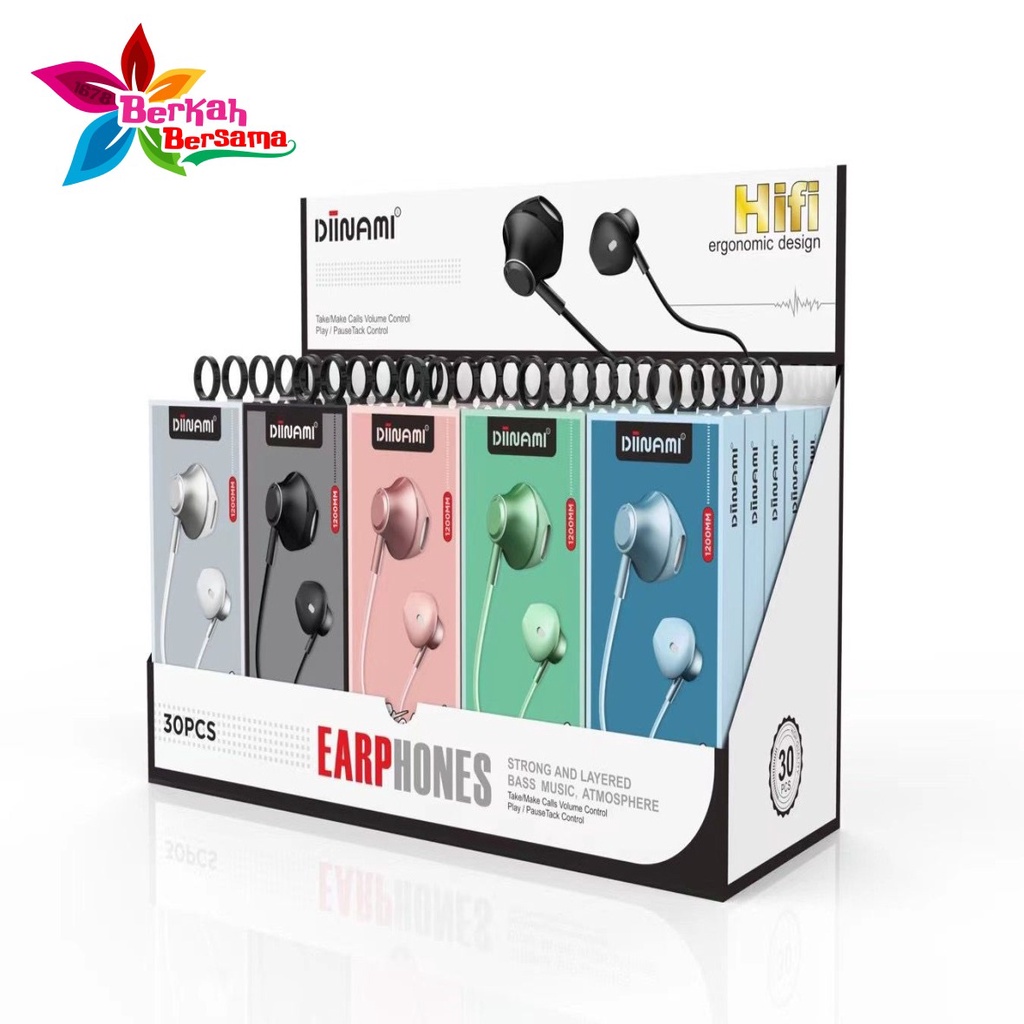 BM076 Headset earphone Hf macaron DIINAMI Z1 METAL super extra BASS for oppo Samsung vivo xiaomi BB5570