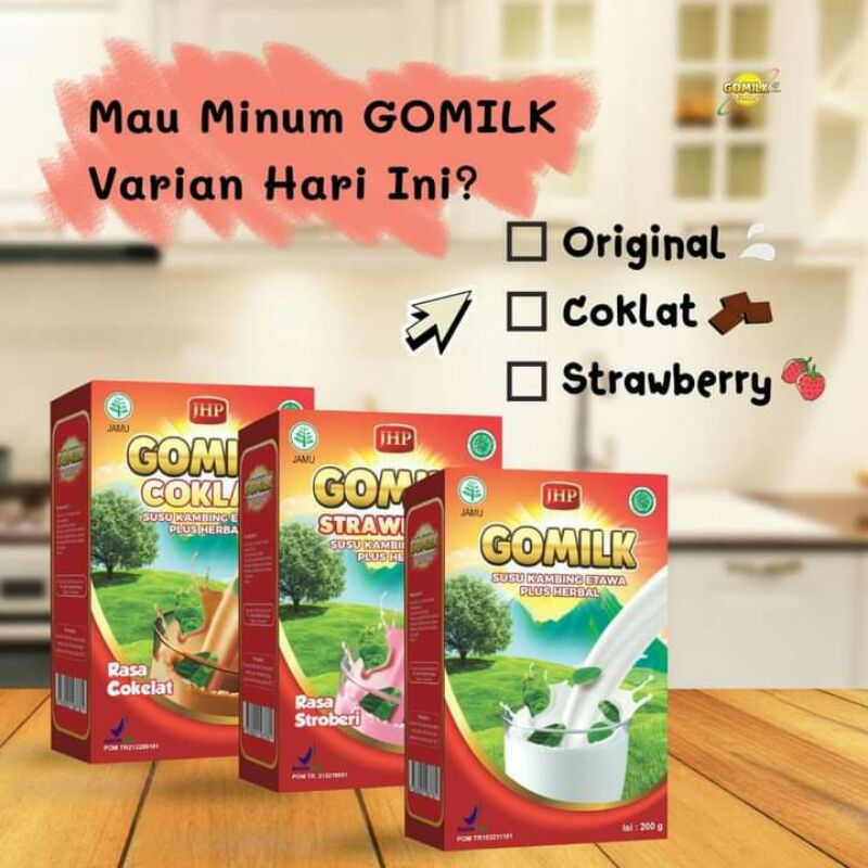 

GOMILK 200gram - SUSU KAMBING ETAWA PLUS HERBAL