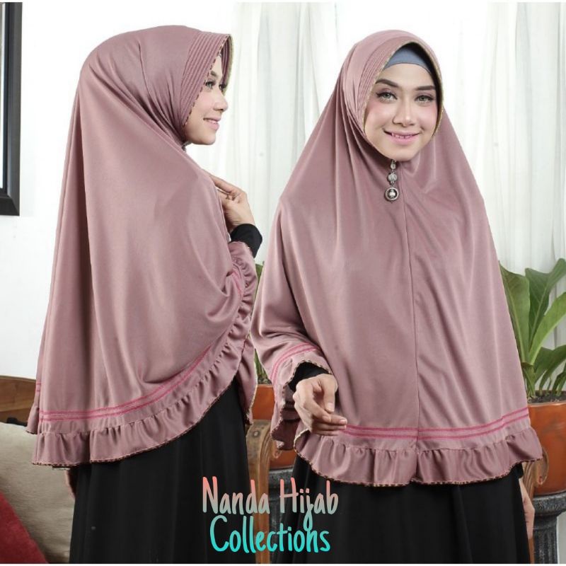 Jual jilbab instan / sorong jumbo / krudung instan / hijab rempel