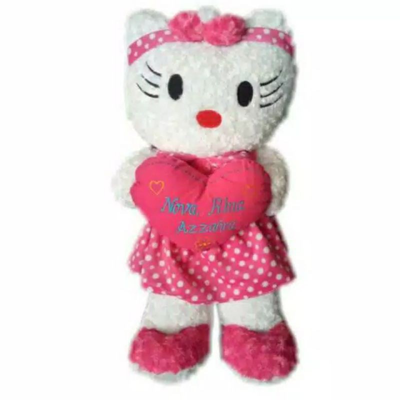 boneka hello Kitty bando GRATIS UKIR NAMA ATAU CETAK PHOTO