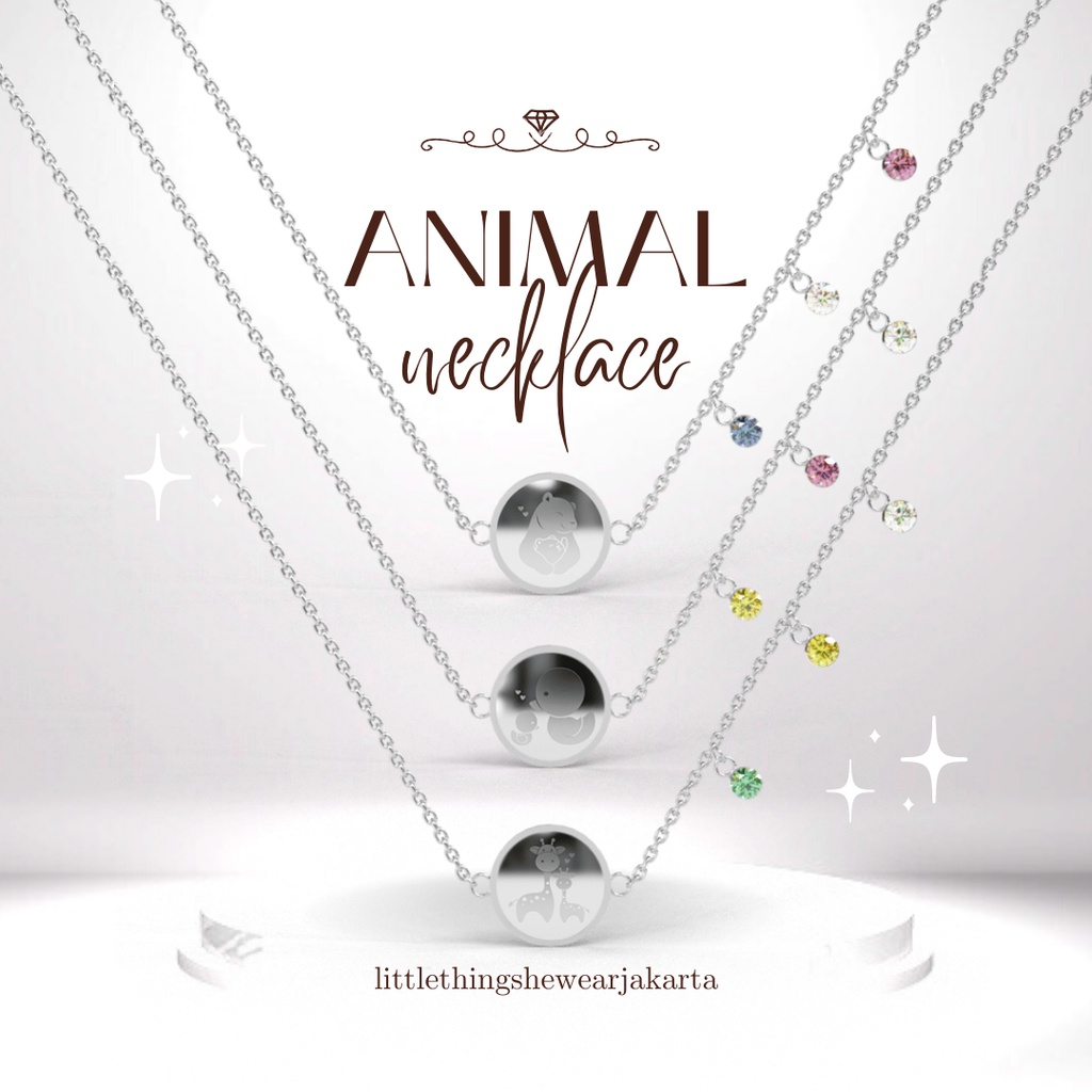 (Jakarta) Littlethingshewear Official Animal Necklace Kalung