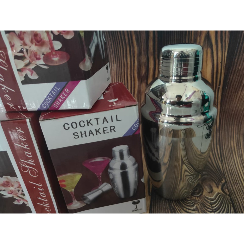 Cocktail Shaker 350ml / Pengocok minuman stainless