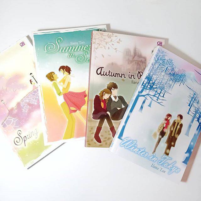 Buku Novel Bekas Tetralogi 4 Musim by Ilana Tan