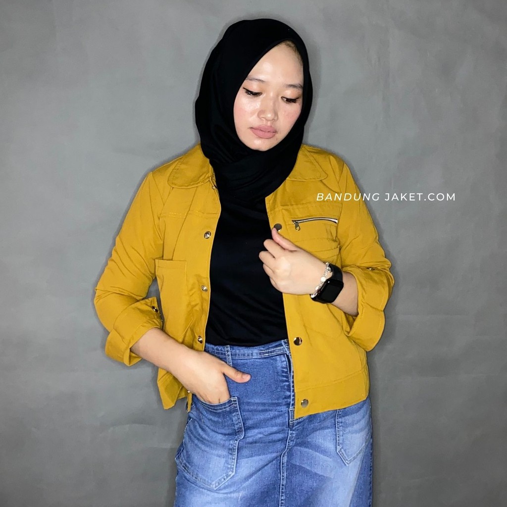 POLAND JAKET || POKET ZIPPY || JAKET WANITA