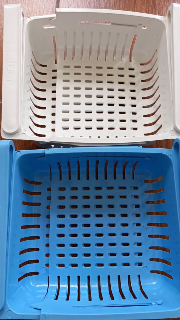 Rak Kulkas Laci Kulkas Jadi Muat Lebih Banyak Kotak Penyimpanan Makanan A801