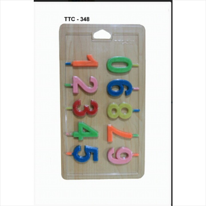 Cetakan coklat angka, cetakan plastik number, cetakan coklat