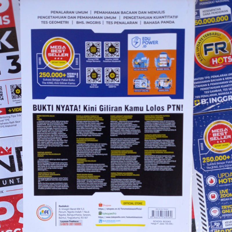 buku THE KING BEDAH TUNTAS TPS + BHS INGGRIS UTBK 2023-1