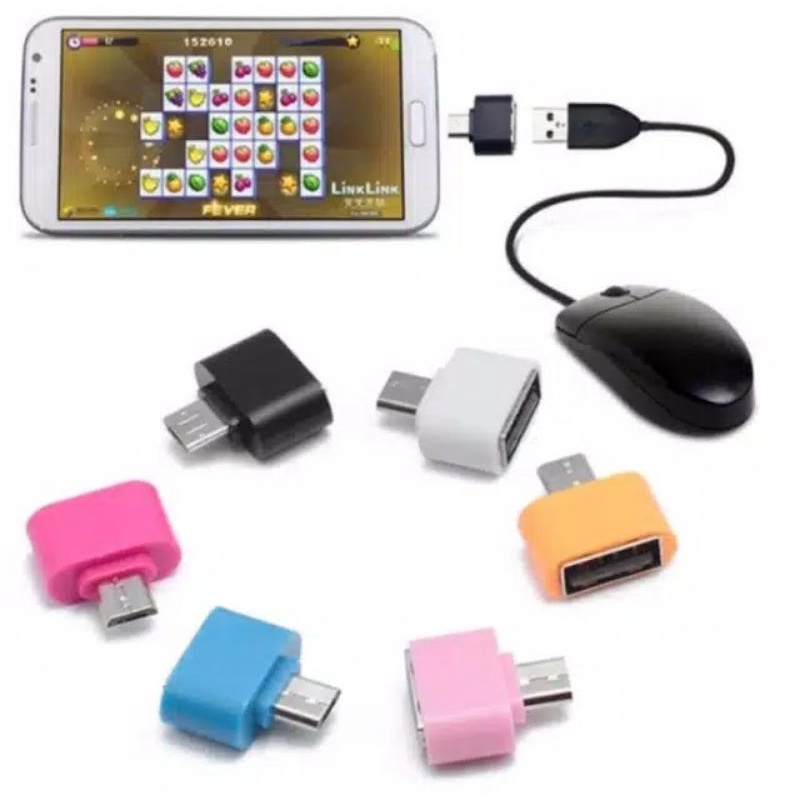 OTG Mini Micro USB/ Tipe C Adapter Handphone Hp Smartphone On The Go