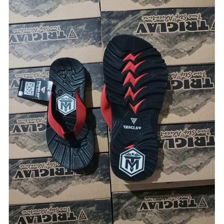 Sandal Jepit Gunung Outdoor Pria Triglav Merah