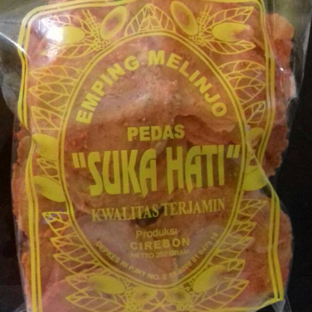 

Emping mentah bumbu pedas manis Sukahati