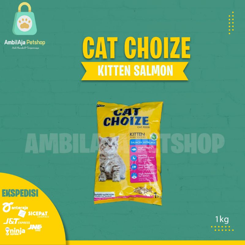 Makanan Kucing Cat Choize Kitten Salmon 1kg