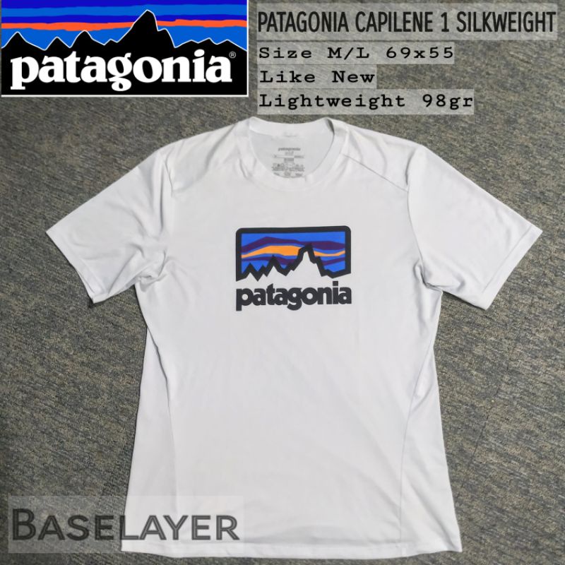 patagonia original kaos baselayer capilene silkweight base layer ultralight gunung hiking second 2nd