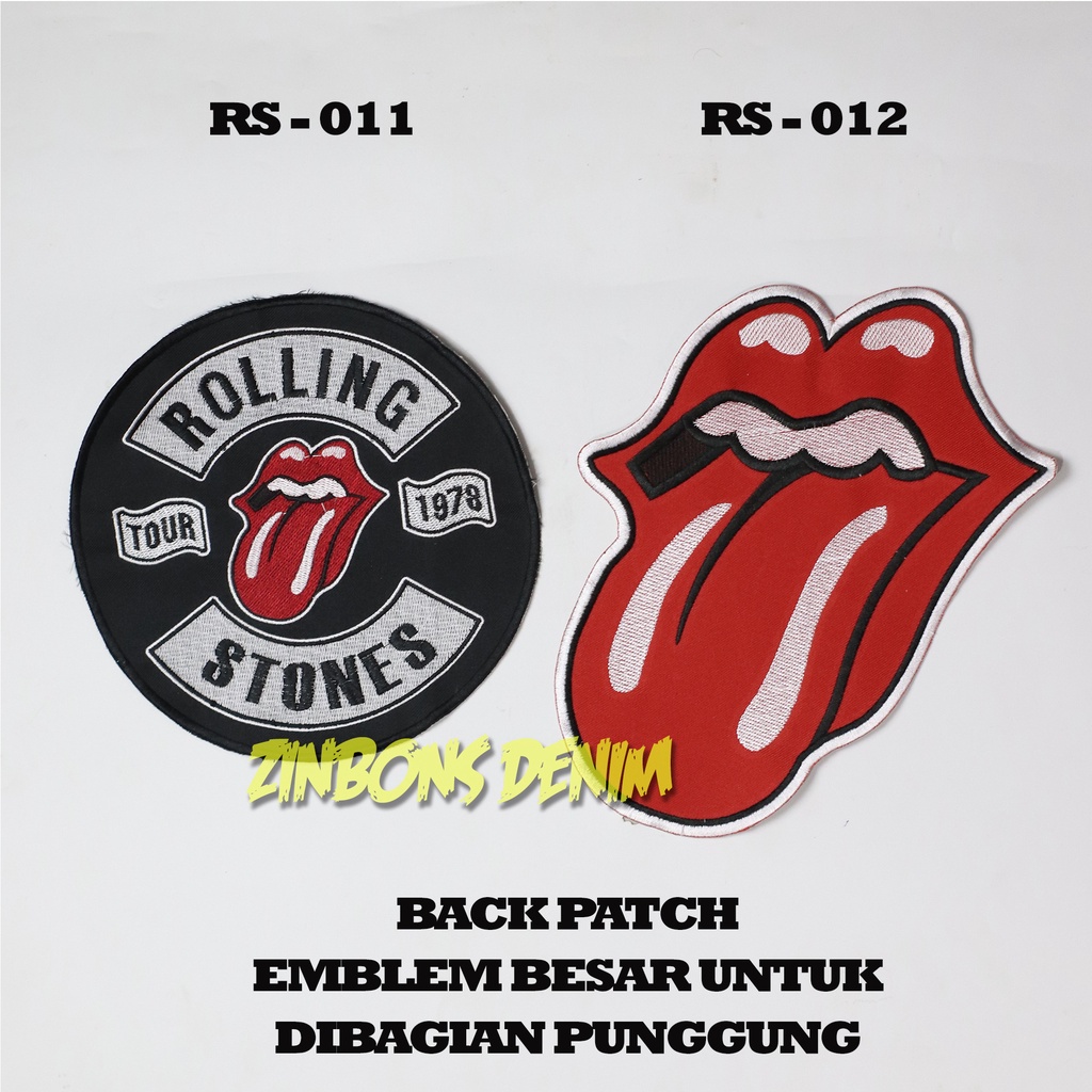 ZINBONS Patch bordir patch besar back patch emblem patch music extra patch patch bordir music patch band