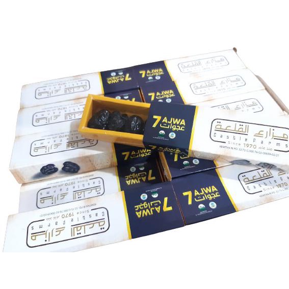 

KURMA AJWA ALIYAH CASTLE FRAM 7 BUTIR 1 DUS / KURMA NABI / KURMA AJWA DH654636E