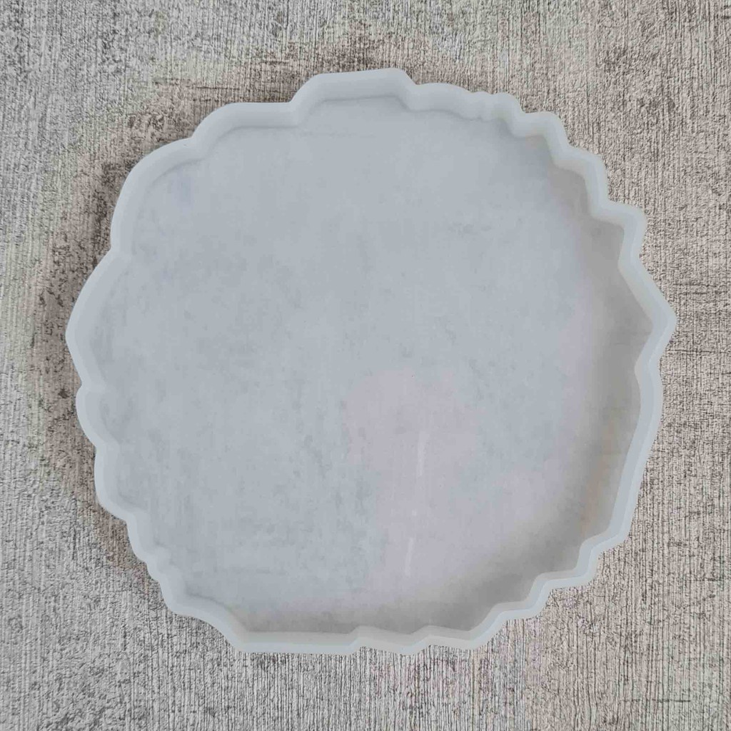 CETAKAN SILIKON MOLD RESIN COASTER Abstract Shape